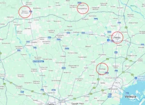 Sedi dello studio su maps